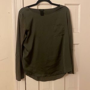 Ann Taylor green blouse
